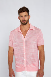 Marle Knit Sun Shirt | Final Sale - Blush Pink Marle