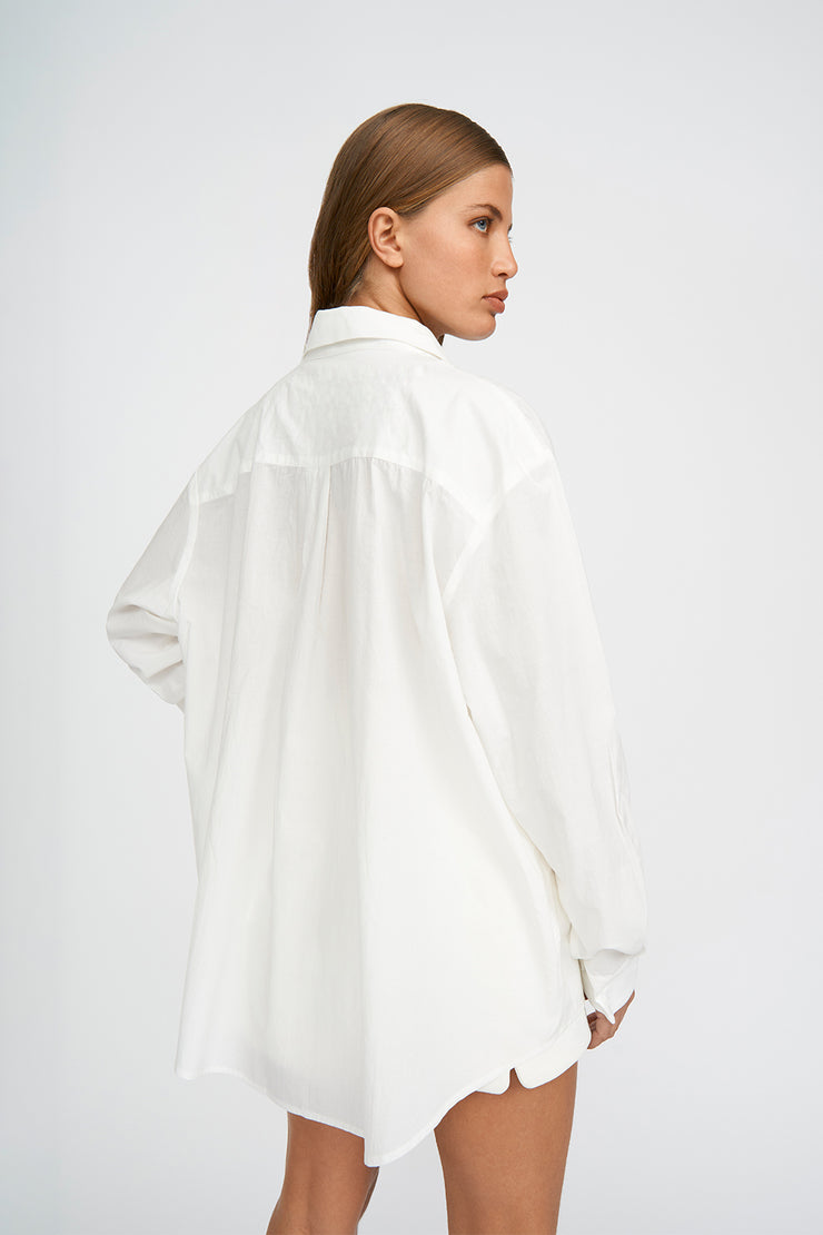 Mason Cotton Shirt - White