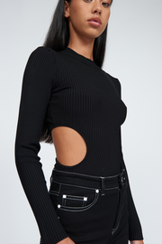 Maya Sleeve Knit Top | Final Sale - Black
