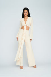 Mimi Wide Pant | Final Sale - Cream