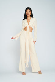 Mimi Scarf Top | Final Sale - Cream