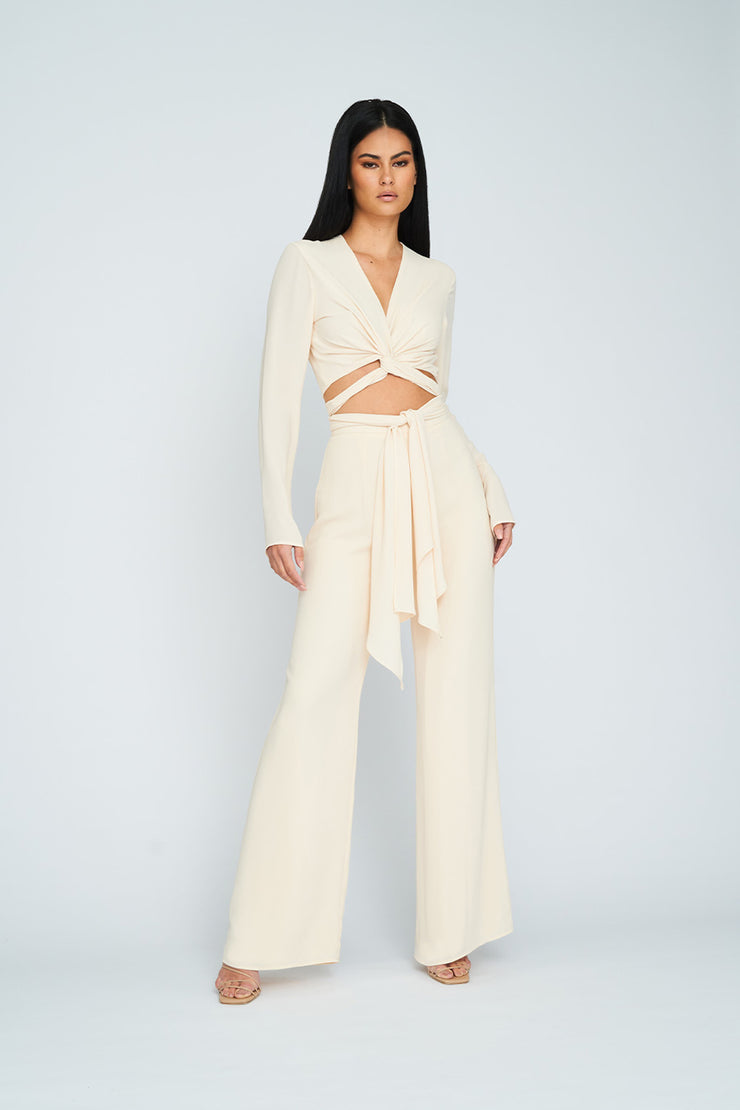 Mimi Scarf Top | Final Sale - Cream