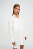 The Mya Shirt Dress | Final Sale - Ivory