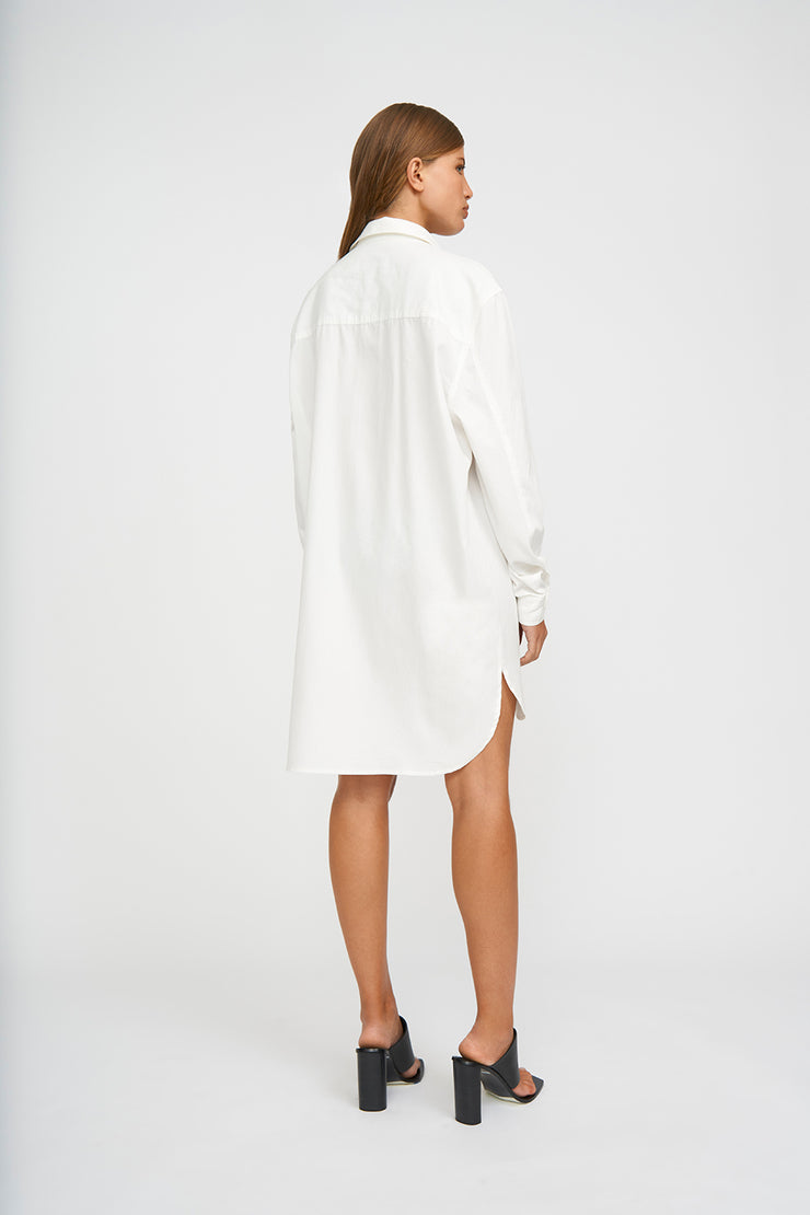 The Mya Shirt Dress | Final Sale - Ivory
