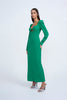 Olivia Strap Back Full Length Dress | Final Sale - Forest Green