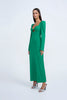 Olivia Strap Back Full Length Dress | Final Sale - Forest Green