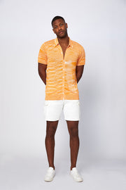 Marle Knit Sun Shirt - Mandarin Marle