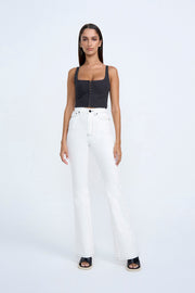 Panelled Bustier Top | Final Sale  - Black