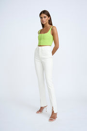 Panelled Bustier Top | Final Sale  - Lime