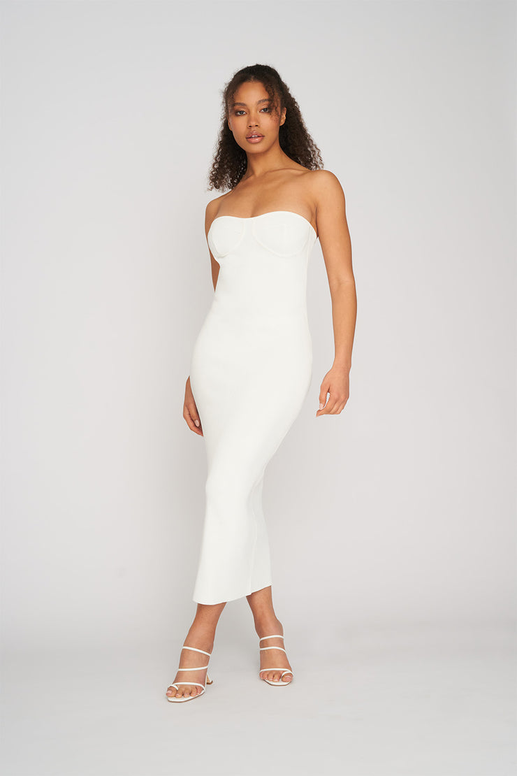 Penny Strapless Dress | Final Sale - Ivory