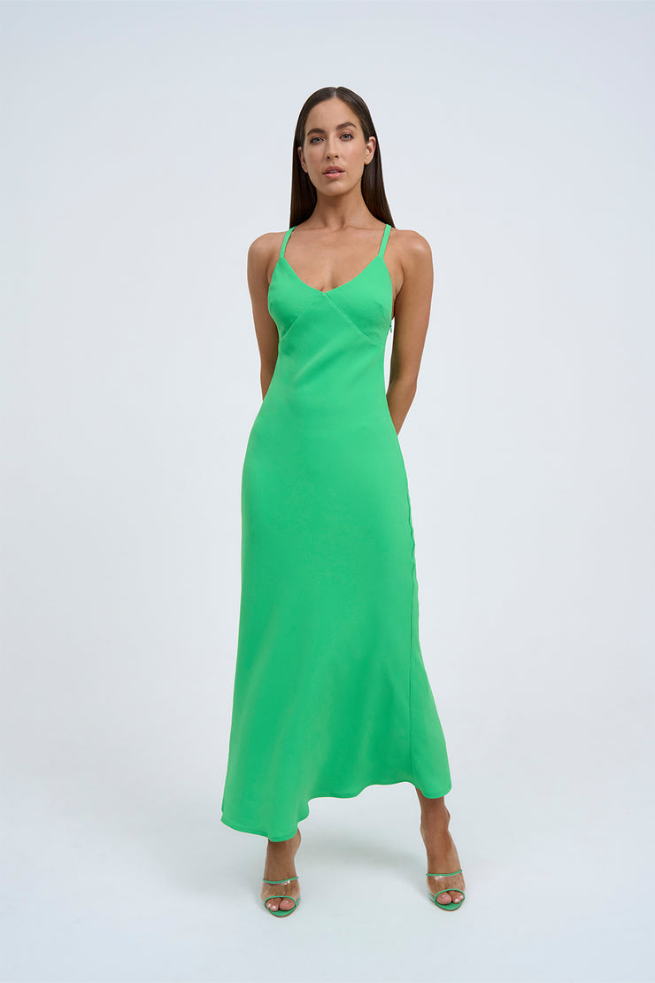 Perry Knot Strap Dress | Final Sale  - Green