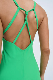 Perry Knot Strap Dress | Final Sale  - Green