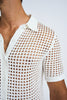 Picot Knit Shirt | Final Sale  - Ivory