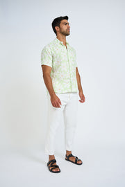 Poolside Sun Shirt | Final Sale - Lime Floral