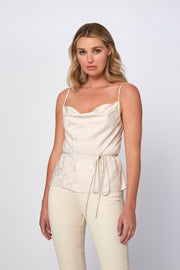 Rae Tie Bias Top | Final Sale - Sand