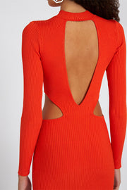 Raine Knit Midi Dress | Final Sale - Orange