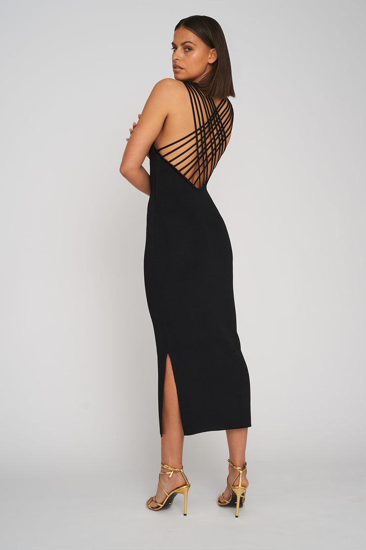Ray of Light Knit Midi | Final Sale - Black