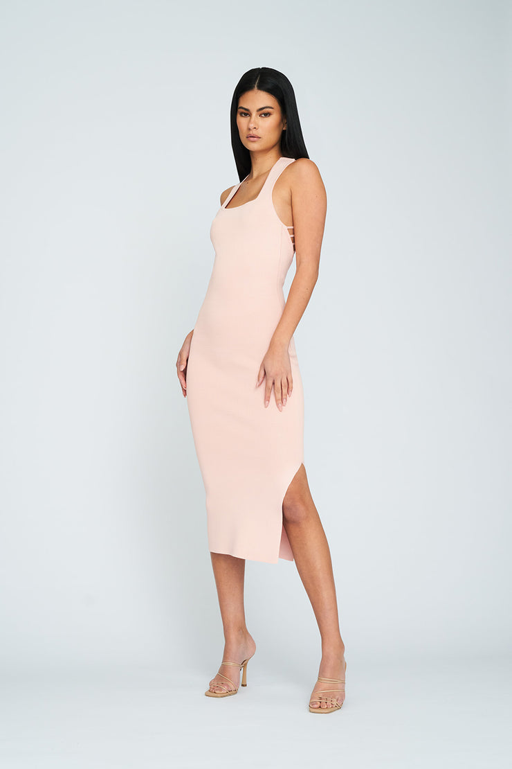 Ray of Light Knit Midi Dress | Final Sale - Blush