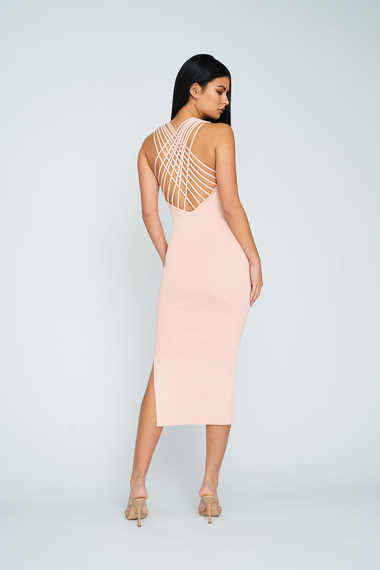 Ray of Light Knit Midi Dress | Final Sale - Blush