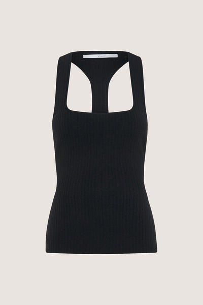 Rey Racer Rib Tank | Final Sale - Black