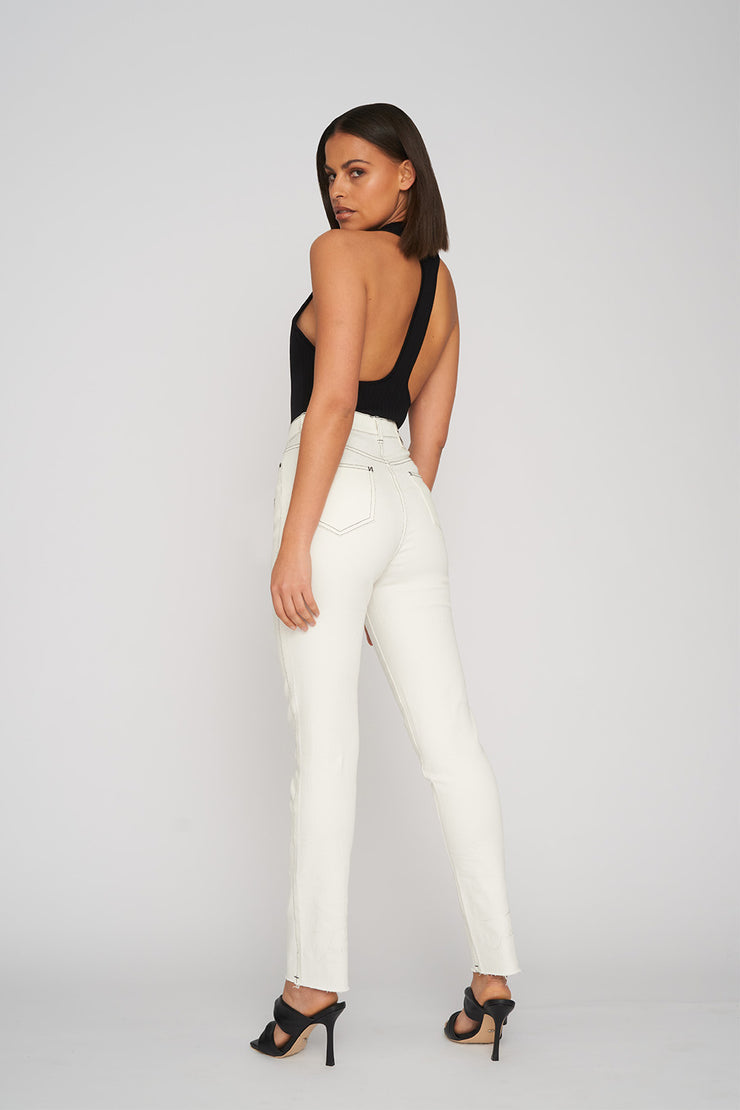 Rey Racer Rib Tank | Final Sale - Black