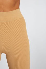 Rib Knit Short | Final Sale - Tan