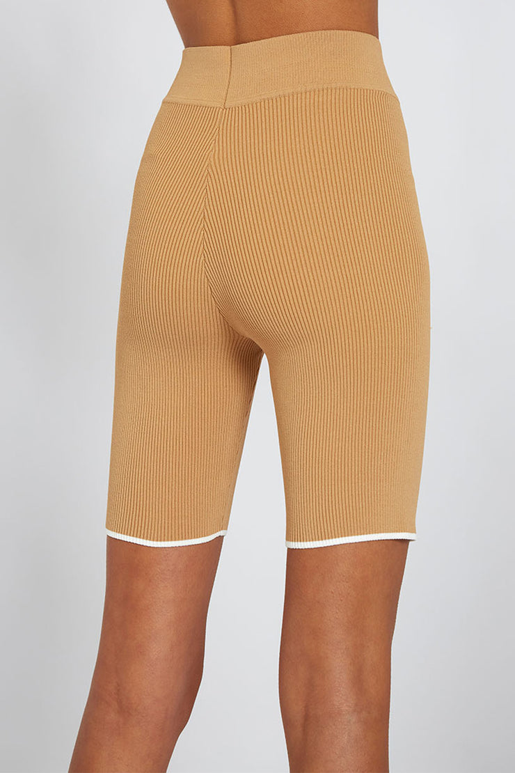 Rib Knit Short | Final Sale - Tan