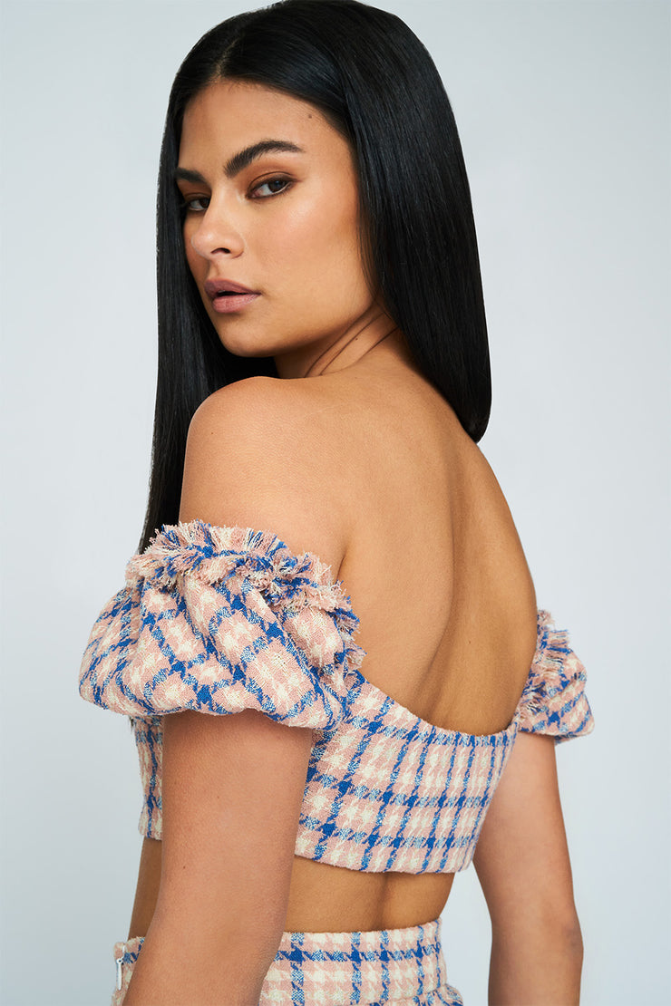 Sally Tweed Top | Final Sale