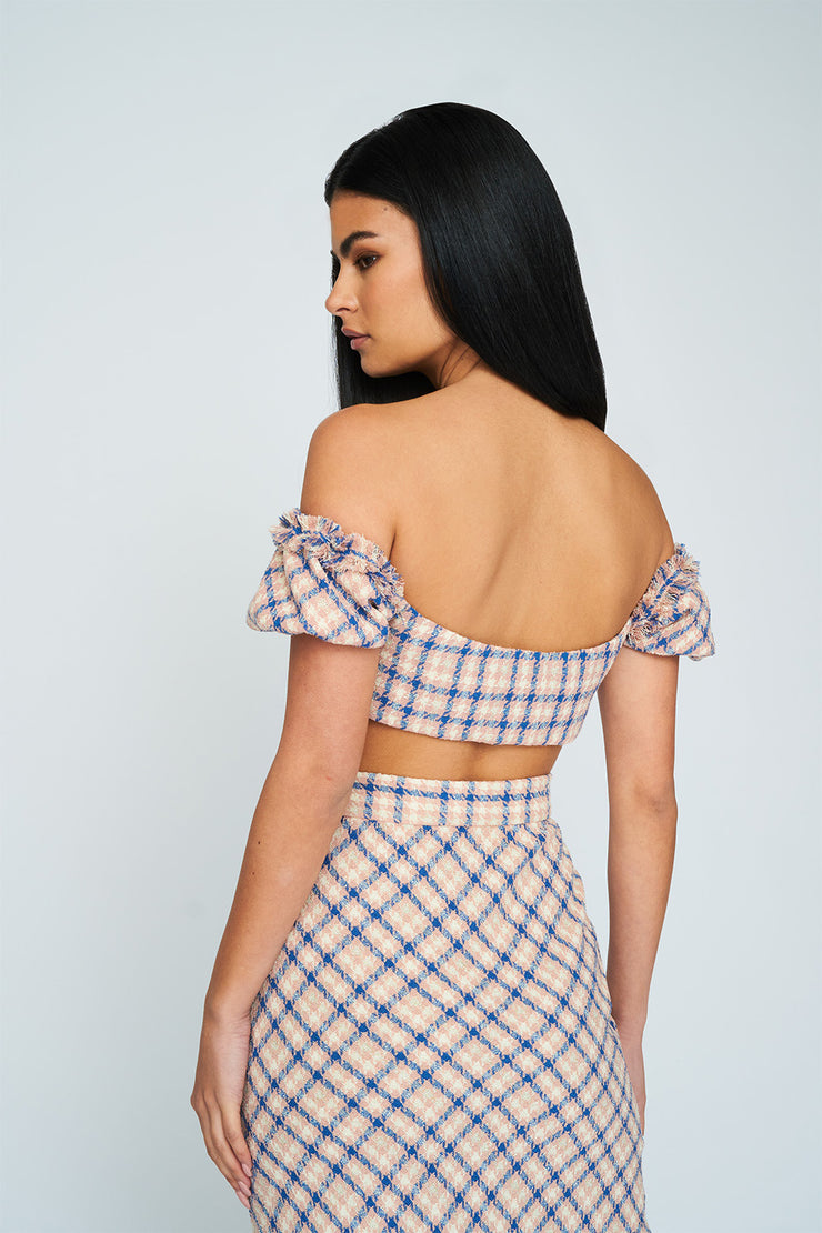 Sally Tweed Top | Final Sale