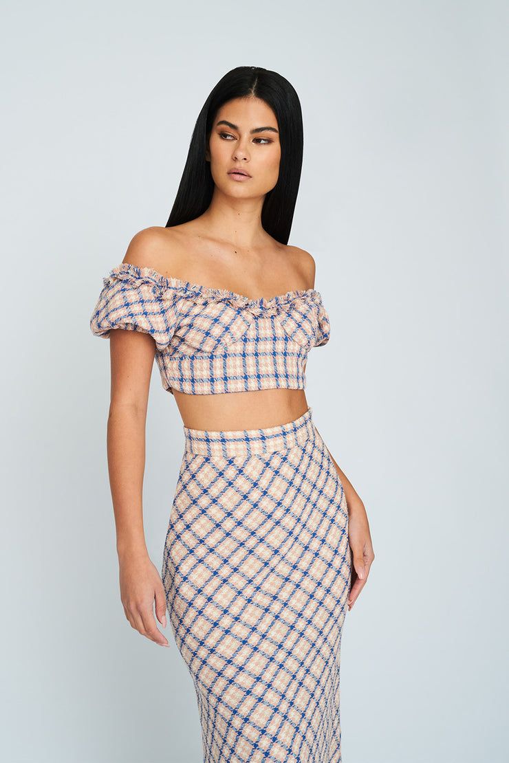 Sally Tweed Top | Final Sale