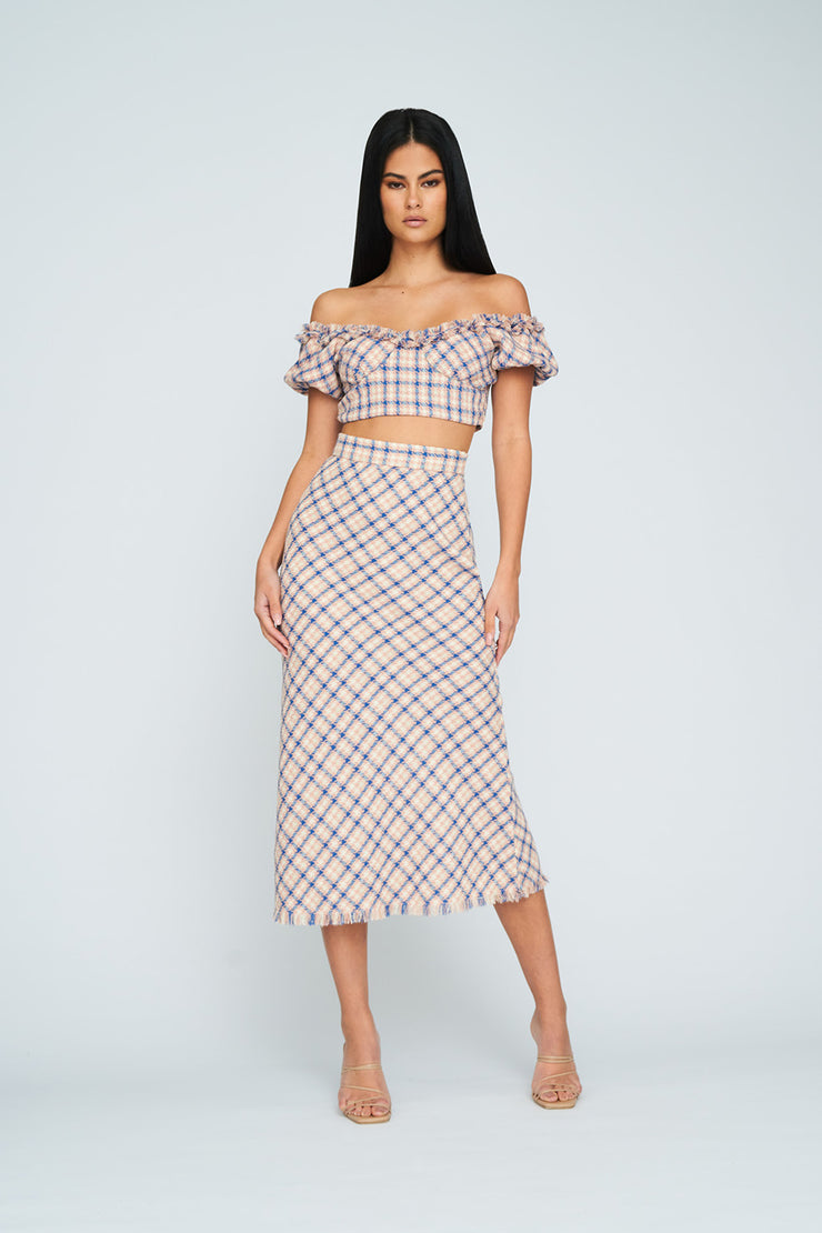Sally Tweed Top | Final Sale