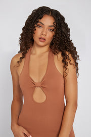 Scarlette Knit Midi Dress | Final Sale - Burnt Caramel