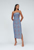 Selena Strapless Dress | Final Sale - Blue Tangerine