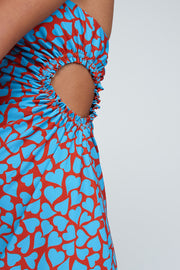 Selena Strapless Dress | Final Sale - Blue Tangerine