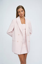 Signature Twill Panel Mini Dress | Final Sale - Soft Pink