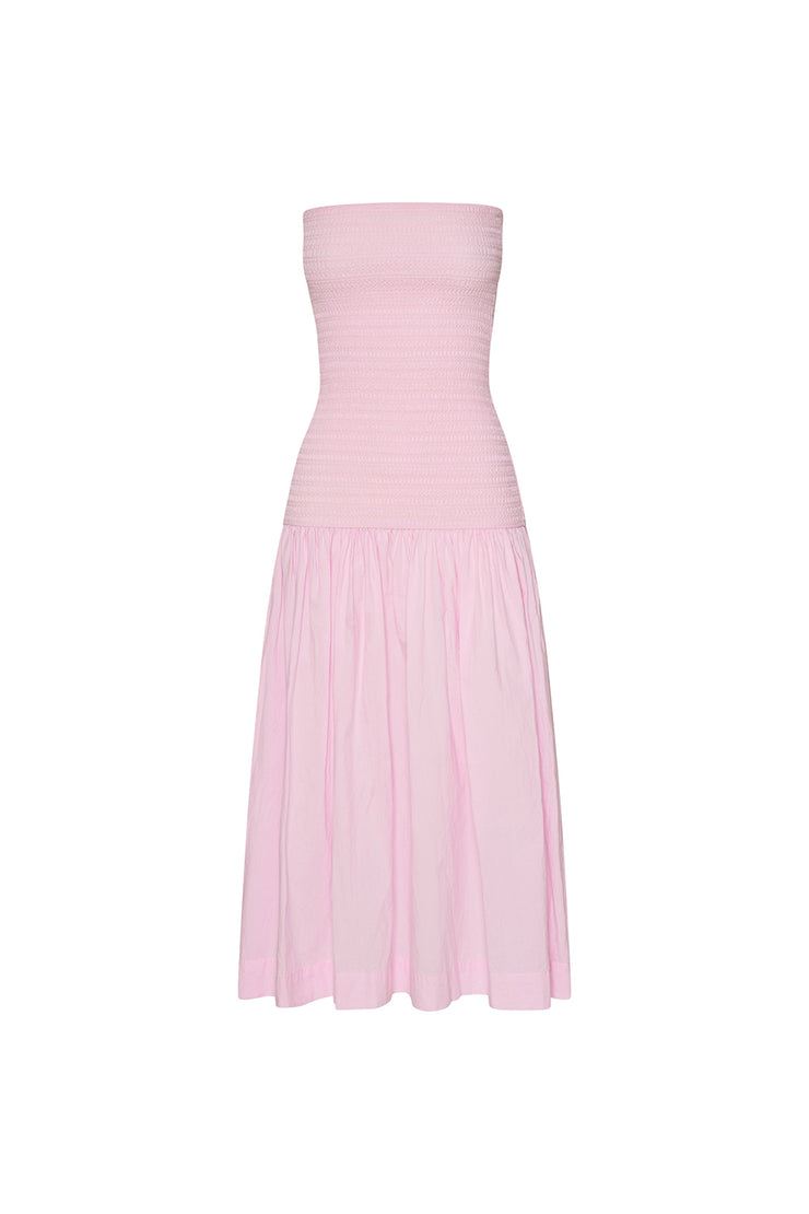 Skyler Strapless Sun Dress | Final Sale - Pink