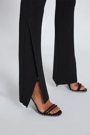 Sliced Flare Knit Pant Tall Leg | Final Sale - Black