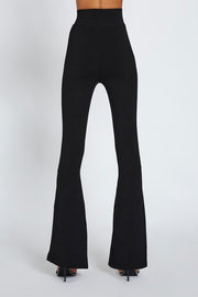 Sliced Flare Knit Pant Tall Leg | Final Sale - Black