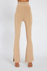 Sliced Flare Knit Pant Regular Leg | Final Sale  - Camel
