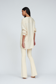 Sliced Flare Knit Pant Regular Leg | Final Sale - Creme