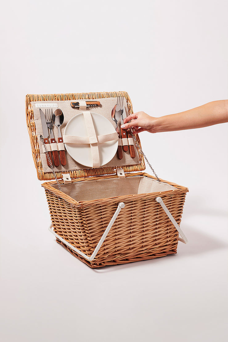 Small Picnic Basket | Final Sale - Natural