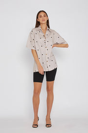 Spot Linen Shirt | Final Sale