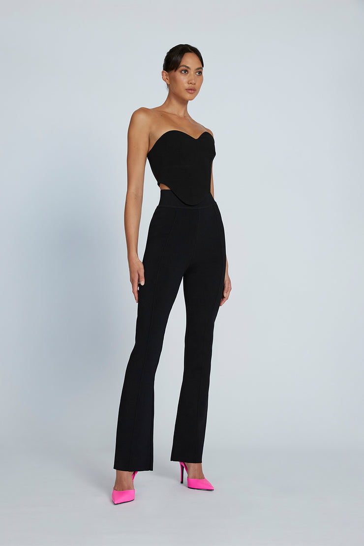 Strapless Wave Bustier | Final Sale - Black