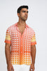 Straw Check Sun Shirt | Final Sale - Orange Pink Yellow