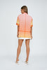 Straw Check Sun Shirt | Final Sale - Orange Pink Yellow