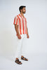 Sundial Stripe Shirt | Final Sale - Red Lilac White