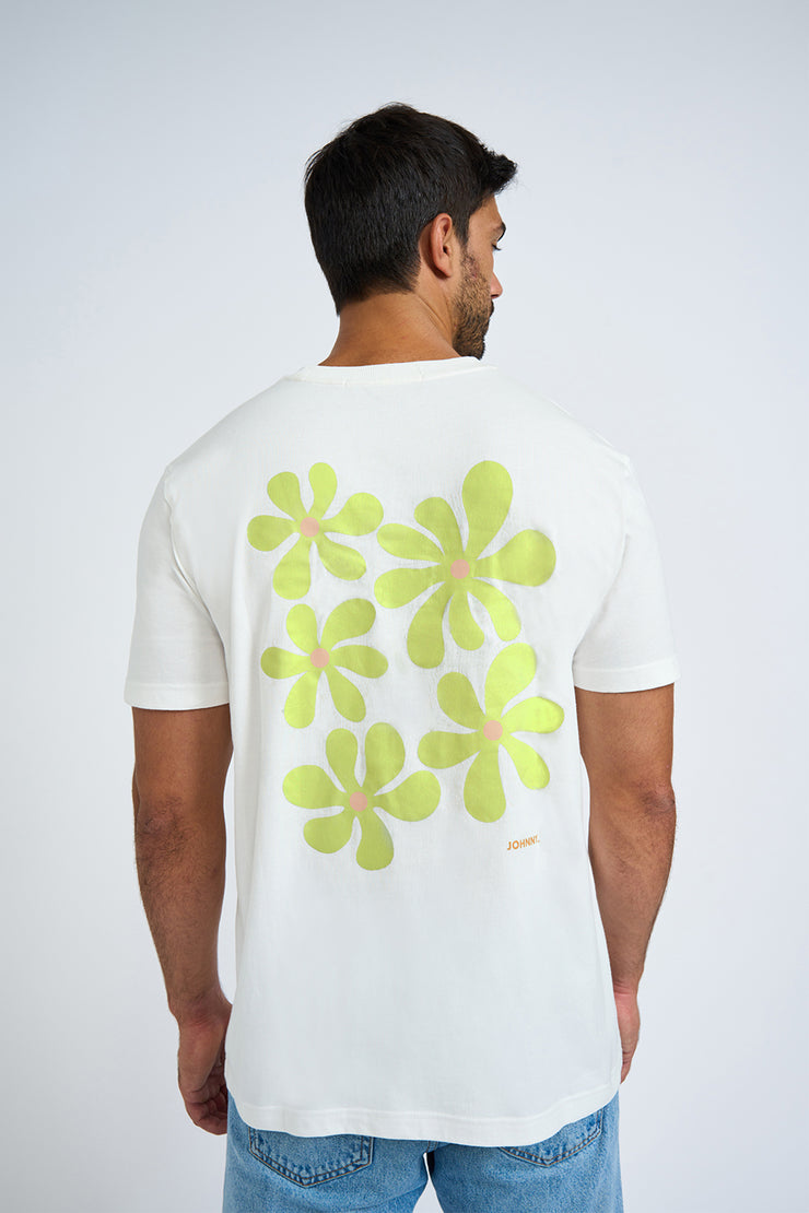 Sun Flower Tee - Ivory Lime