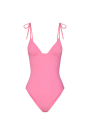 Tie Top One Piece | Final Sale - Pink
