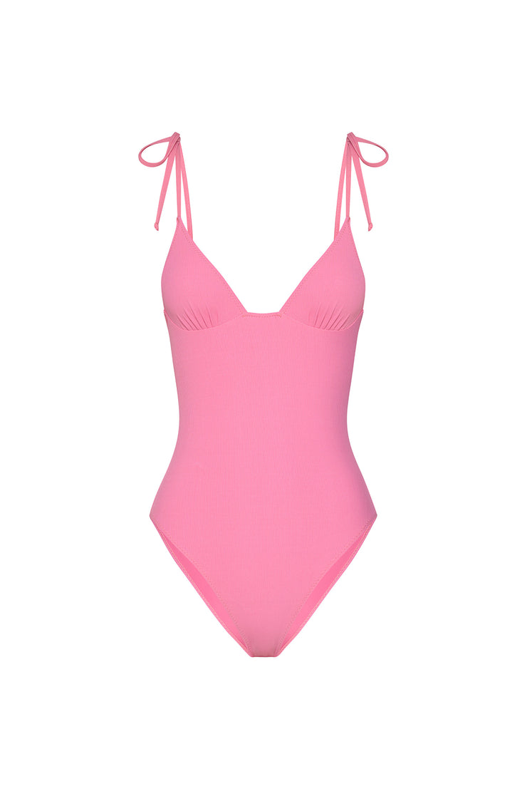 Tie Top One Piece | Final Sale - Pink