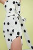 Tilia Spot Strapless Dress | Final Sale - Ivory Black Spot